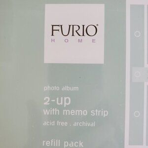 Furio Home Photo Album Refill Pack 2 Up with Memo Strip Acid Free Archival 4x6 "